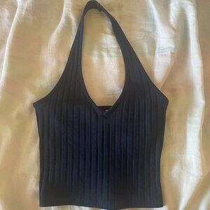 Navy Blue Halter Top